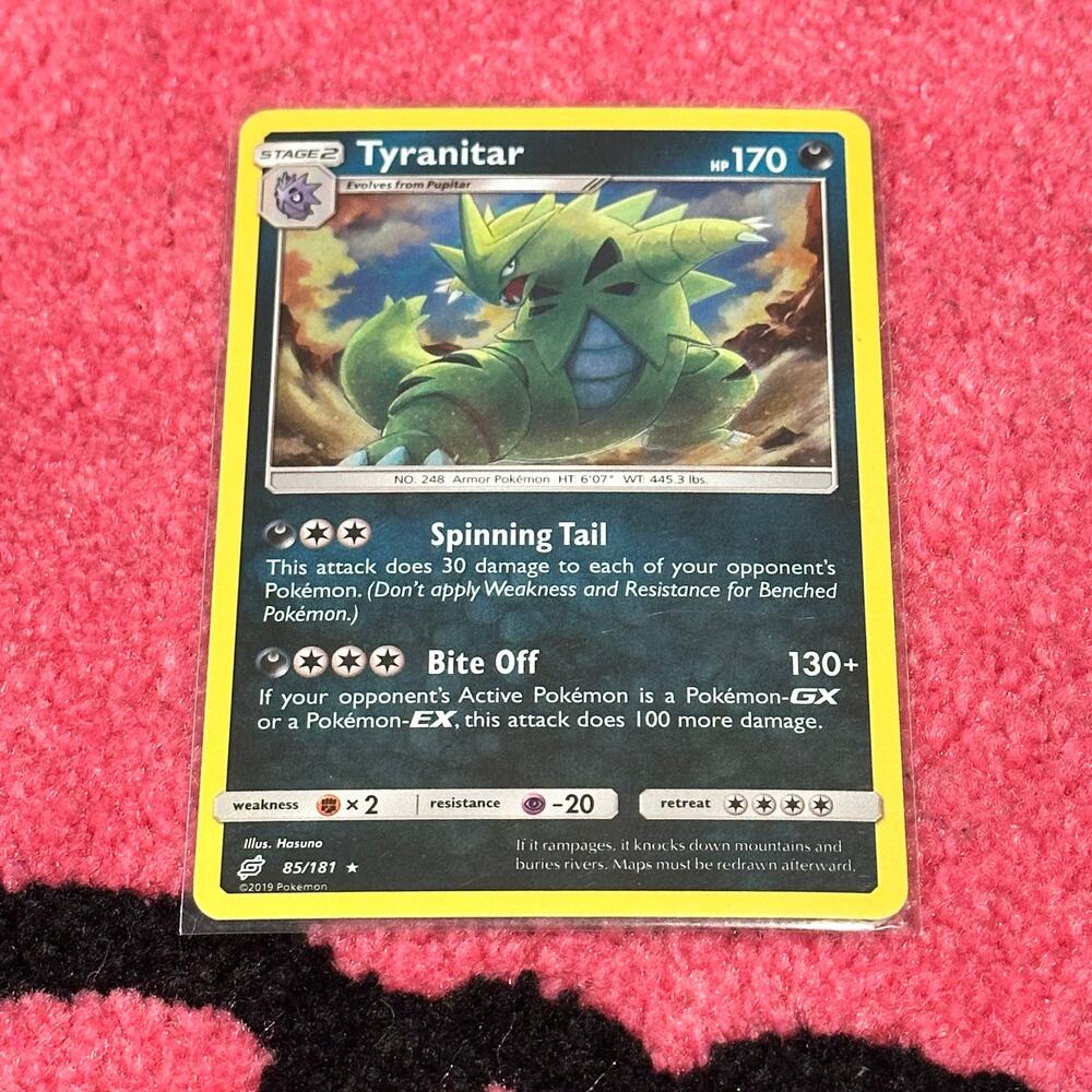 Tyranitar #85 – Pokémon Team Up – As Pictured